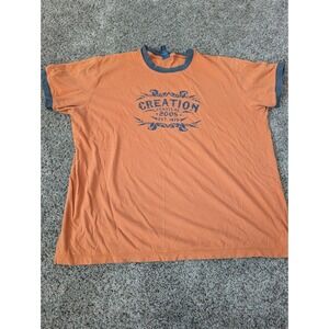 HYP Creation Festival 2005 Ringer T-Shirt Orange Charcoal XL Vintage Style Tee
